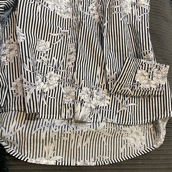 Simon Chang Floral Patterned Long Shirt US12 - Picture 12 of 12